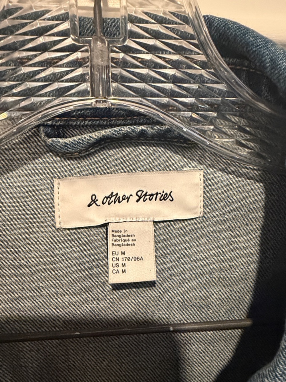& Other Stories Light Blue Denim Jean Jacket - Picture 3 of 4